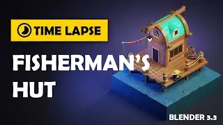 🐟 Fisherman's House in Blender - 3D Modelling Process