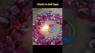 Diwali Roll Cap Crackers ke circle me Chakri Experiment #shorts #new #fun