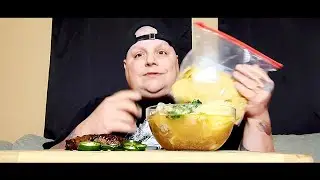 CALDO DE RES-MEXICAN BEEF SOUP PLUS MORE STEAK 🥩 MUKBANG!!!