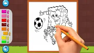 Spongebob SquarePants - Learn To Color Spongebob SquarePants