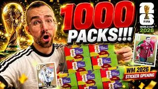1000 PACKS 1500 € (7000 Stickers!!!) Panini FIFA WORLD CUP 2026 WORLD CUP 2026 Stickers