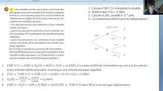 Exercice probabilité conditionnelle et arbre