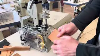 Skiving leather on the Techsew SK-5
