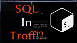 Use SQL to generate a document with Troff/Groff
