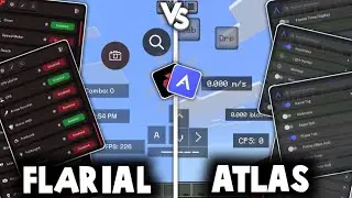 Flarial Vs Atlas Client For Mobile Minecraft Bedrock! (MCPE 26.0+)