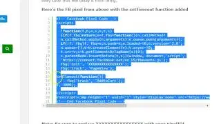 Delay Facebook Pixel For Better LLA's