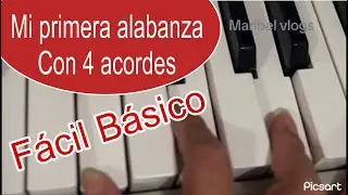 PRIMER CANTO EN EL PIANO FACIL  🙌 La niña de tus ojos  Piano fácil para principiante