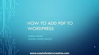 Add your PDF to Wordpress