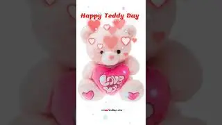 Happy Teddy Day wishing status, Teddy bear status #shorts