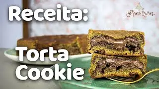 Torta Cookie recheada com Nutella | Receita fácil