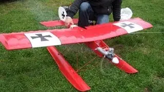 RC plane Midle stick and crash