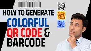HOW TO CREATE QR COLOR CODE AND BARCODE | QR CODE | BAR CODE |