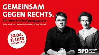 Gemeinsam gegen Rechts - 90 Jahre Ermächtigungsgesetz