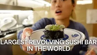 WORLD'S LARGEST CONVEYOR BELT SUSHI RESTAURANT in JAPAN