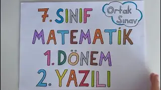 7th Grade Math 1st Term 2nd Written Exam