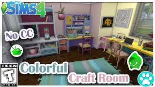 |Colorful Craft Room| The Sims 4: Room Build