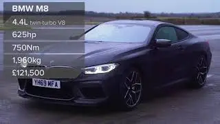 BMW M8 - Engine Technology, Acceleration, Sound, Drag and Burnout