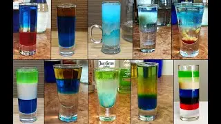 Ликер БЛЮ КЮРАСАО. 30 Шотов (Коктейлей) с Ликер Блю Кюрасао Liqueur Blue Curacao Cocktail Shot