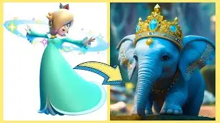 SUPER MARIO BROS Characters as ELEPHANT 2023
