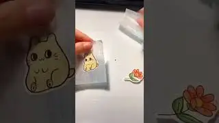 HOW TO MAKE STICKERS AT HOME🥰 super simple and fast 