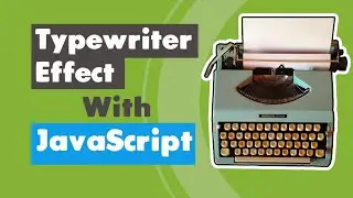How to Create JavaScript Type Writer Effect | Text Typing Effects By Using JavaScript | Source File