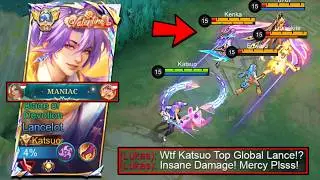MANIAC!! GLOBAL LANCELOT BEST BUILD , EMBLEM & JUNGLE ROTATION TO DOMINATE IN RANK 2026!! - MLBB