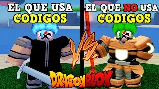THE ONE WHO USES CODES VS THE ONE WHO DOESN'T USE CODES IN DRAGON BLOX 2023