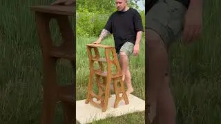 Стул-стремянка из массива дуба (лестница)