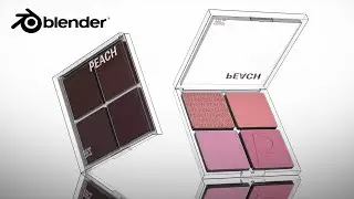 Blender - Color Palette Makeup Modeling and Rendering Tutorial