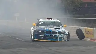 Janis Eglite avarija su BMW  „Drift Allstars 2015“ finale