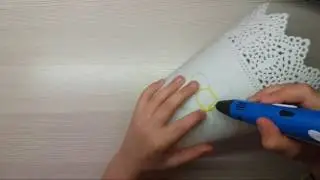 РИСУЮ УКРАШЕНИЕ ДЛЯ ГОРШКА!  3д ручка.