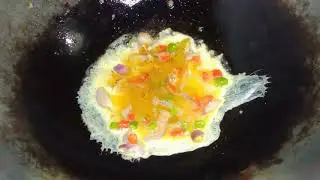 ASMR || masak telur dadar krispi super pedas