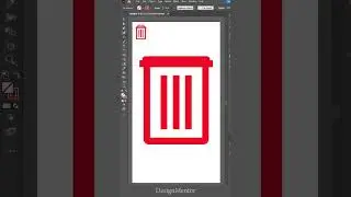 How to draw DELETE icon in Adobe Illustrator 