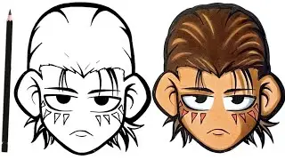 HOW TO DRAW EREN S4 FROM ATTACK ON TITAN