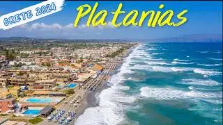 Platanias Chania Crete Greece 4K