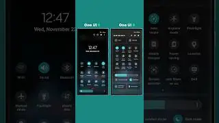 Samsung One UI 5 vs 6 Quick Panel