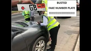 BUSTED FOR FAKE VEHICLE NUMBER PLATE