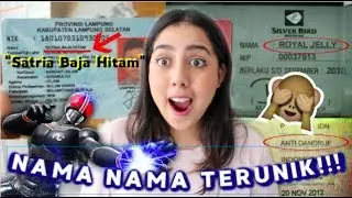 Nama2 TERUNIK & LUCU se-INDONESIA!