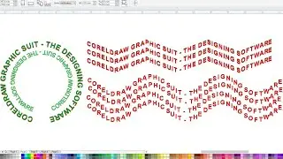 Fit text to path in CorelDRAW | Text around object | Zigzag text | coreldraw tutorial | Graphic