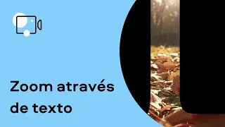 Como fazer ZOOM ATRAVÉS DO EFEITO DE TEXTO? | Edição de vídeo