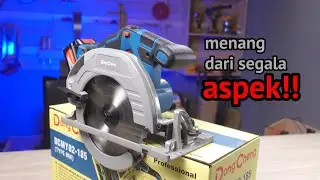 cordless circular saw 7 inc terbaik (dikelasnya) 🔥🔥🔥 - DONGCHENG DCMY02-185 CORDLESS CIRCULAR SAW 7"