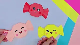 DIY|Origami paper candy|Оригами конфетки из бумаги