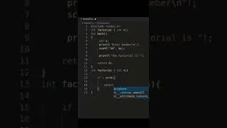 factorial program in c programming 
