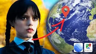 Found Wednesday Addams on Google Earth!