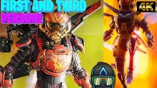 New Apex Legends Valkyrie Launch Bundle Skin In First & Third Person View With Ground Emotes! “