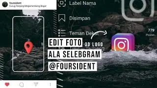 Tutorial Edit Foto 3D Logo ala Selebgram @Foursident Di Android || Picsart | Pixlab | Tutorial
