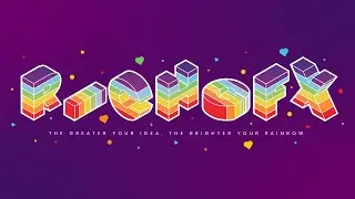 Rainbow Isometric Text in Illustrator – Colourful 3D Typography Effect