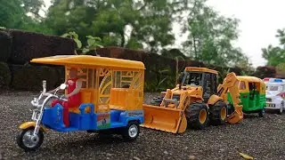 E Auto Rickshaw Show Of Roads Runing Wall | Mini Tractor | Jcb | Tata Truck | Car | Suraj technical