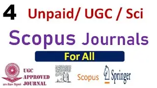 Scopus and SCI Journals | Fast Publication Journal | Multidisciplinary Journal for All Researchers