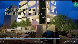 G+8 Residential Building Animation(Day & Night View)